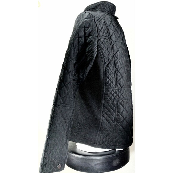 Weatherproof Women Sleek Black Diamond Lightweight Quilted Long Sleeve Jacket XL - Picture 4 of 8